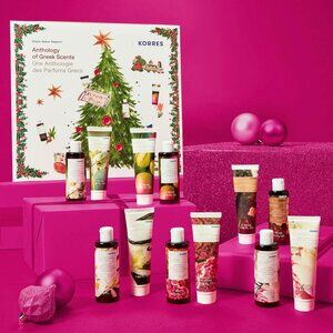 NEW! Korres 12-piece Holiday Cleanser & Body Butter Collection
